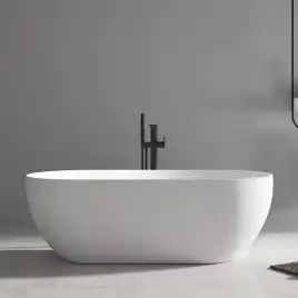 Акриловая ванна Abber 172х79 AB9241, отдельностоящая, Белая глянцевая