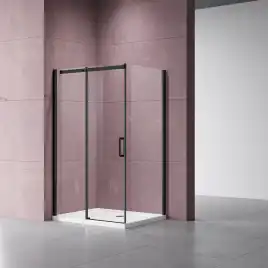Душевой уголок Vincea Dice 150х100 VSR-4D1015CLB, профиль черный, стекло Прозрачное