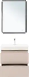 Тумба под раковину Aquanet Вега 2.0 60 бежевый, подвесная, 337941