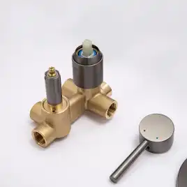 Встраиваемая душевая система AVS SLIMMER 811-141-GM с изливом, оружейная сталь