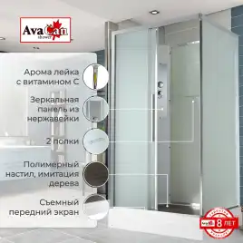 Душевая кабина AvaCan KD2911N 110x90 см, низкий поддон, без крыши