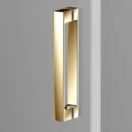 Душевая дверь Vincea Alpha 130 VDS-3AL130CLG, раздвижная, профиль брашированное золото, стекло прозрачное