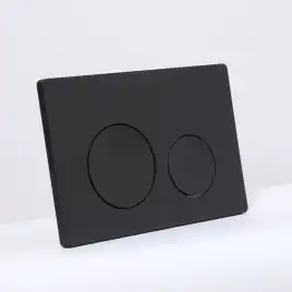 Клавиша смыва AVS 809-0012-MB круглые кнопки, черная матовая