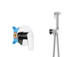 Гигиенический душ со смесителем Aquatek AQ1119CR однорычажный, Хром