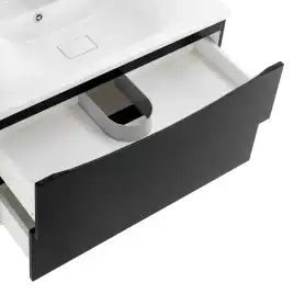 Тумба под раковину BelBagno MARINO-900-2C-SO-NL-P подвесная Nero Lucido