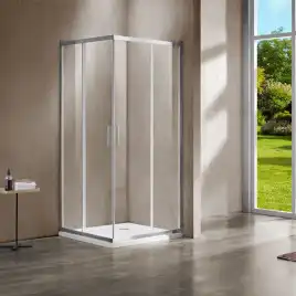 Душевой уголок Vincea Garda 100х90 VSS-1G9010CL, профиль хром, стекло Прозрачное