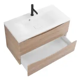 Тумба под раковину BelBagno MARINO-800-2C-SO-WO-P подвесная Rovere Bianco