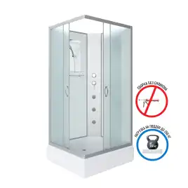 Душевая кабина Niagara Classic 100х80х200 NG-33084-14QBKG средний поддон, с гидромассажем, 330844QBKG