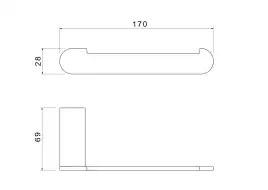 Держатель туалетной бумаги Aquatek Лира AQ4408CR, Хром