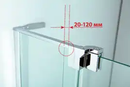 Душевой уголок CEZARES SLIDER-A-2-70/80-C-Cr прозрачное стекло, профиль Хром