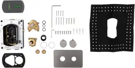 Смеситель для ванны Allen Brau Priority 5.3U123-MG (с внутренней частью, 3 выхода) графит браш