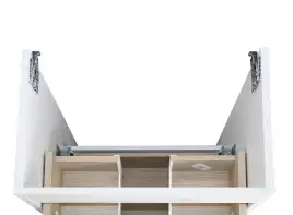 Тумба с раковиной Azario Lotos 50 CS00094662, подвесная, Белая глянцевая