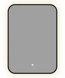 Зеркало Aquanet Контур 500х700 LED TX черный, 367648