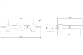 Смеситель для раковины Abber Emotion AF88121B встраиваемый, с внутренней частью, Черный матовый