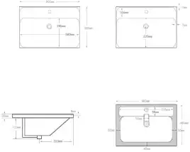Раковина Aquanet Flash Mini 60 белая, 342053