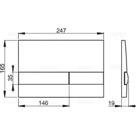 Кнопка смыва Alcaplast M1725 Золото