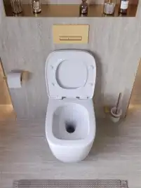 Подвесной унитаз CEZARES COMFORT CZR-380-TH-TOR/SC, со смывом TORNADO, с сиденьем микролифт