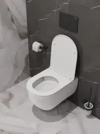 Унитаз подвесной BelBagno ETNA BB008CH-TOR/SC безободковый с сиденьем и смывом TORNADO