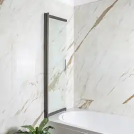 Шторка на ванну AVS Слайдер Плюс 80 см профиль оружейная сталь, стекло прозрачное, 803-0011-150-82-WS-T