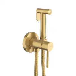 Гигиенический душ со смесителем Cezares RELAX-DIF-BORO, Брашированное золото