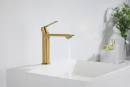 Смесители для раковины AVS Elegant 811-400-BG, брашированное золото
