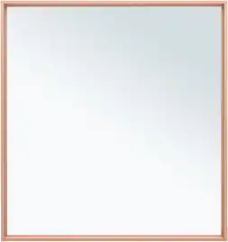 Зеркало Allen Brau Liberty 80х85 1.330014.60 с подстветкой, сенсорный выключатель, Медь