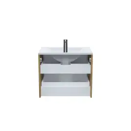 Тумба с раковиной IDDIS Bild 60, подвесная, Дуб светлый, BIL60V0i95K