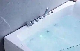 Акриловая ванна Gemy G9056 B R 170х130 с гидромассажем, правая