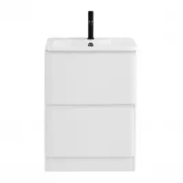 Тумба под раковину BelBagno ALBANO-600-2C-PIA-BL напольная Bianco Lucido