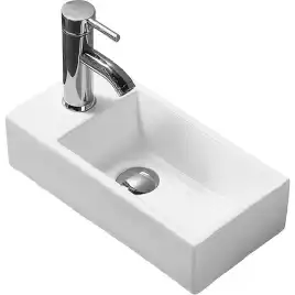 Умывальник CeramaLux 9048DR 405х200х100 Подвесная цвет Белый