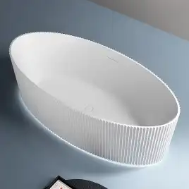 Акриловая ванна Abber 180х85 AB9327, отдельностоящая, Белая глянцевая