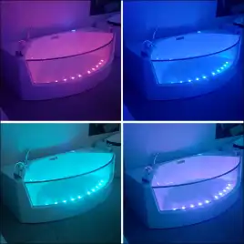 Акриловая ванна Gemy G9079 200х105 со стеклом