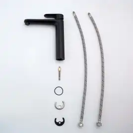 Смеситель для раковины Aquatek Ника AQ1804MB, Черный матовый