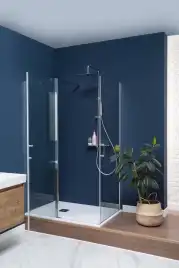 Душевая дверь Aquanet Cinetic 80 см, AE12-N-80H190U-CT, профиль Хром, стекло Прозрачное