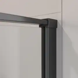 Душевая дверь CEZARES LINER-B-12-90-C-NERO-L прозрачное стекло, профиль Черный