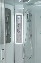 Душевая кабина AvaCan A2812LLED 120x80 см, низкий поддон, с крышей, левая