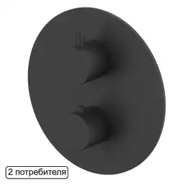 Смеситель для душа Whitecross Y black скрытого монтажа термостатический Черный матовый, Y1236BL
