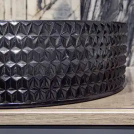 Раковина AVS 813-0213-d36GL03 36x36 черная