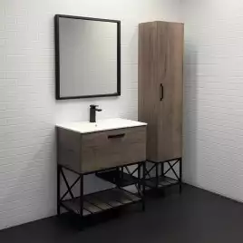 Тумба с умывальником Comforty Бредфорд 75 Дуб темный, 00-00008074