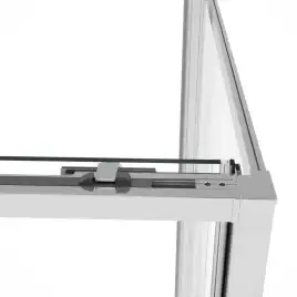 Душевой уголок Vincea Slim Soft 110х100 VSR-1SS1011CL, дверь раздвижная, профиль хром, стекло прозрачное