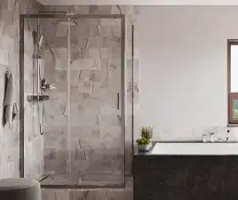 Душевой уголок WasserKRAFT Main 41S 110х90 41S15 профиль Хром стекло Прозрачное