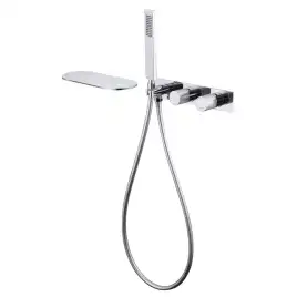 Смеситель для ванны с душем Abber Rund AF8731 встраиваемый, с внутренней частью, Хром