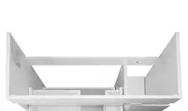 Тумба с раковиной Azario KANTRI 80/2Н CS00097254, напольная+дверь с раковиной Фостер 80, белая