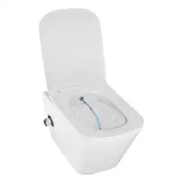 Подвесной унитаз Azario Hugo AZ-10007 c функцией биде, безободковый, с быстросъемным сиденьем микролифт