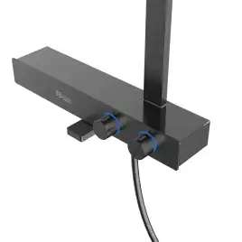 Душевая система  Vincea Inspire VSFS-3I13TGM VSFS-3I13TGM  с термостатом, вороненная сталь