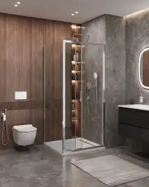 Душевой уголок CEZARES MOLVENO-AHF-31-100/90-C-CR-IV стекло Прозрачное, профиль Хром