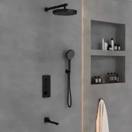 Душевая система  Vincea  VSFW-433TI2MB VSFW-433TI2MB встраиваемая, черный матовый