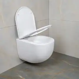 Унитаз подвесной AVS Спутник 801-0038-P-T2-GW безободковый, со смывом Торнадо, белый