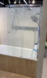 Шторка на ванну AVS Перла 100 R профиль хром, стекло прозрачное, 803-0018-150-5249R-CR-T