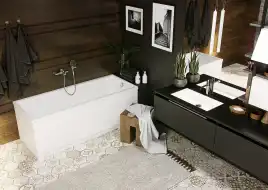 Акриловая ванна Aquatek Лайма 150х70, Eco-friendly LAI150-0000001, Белая